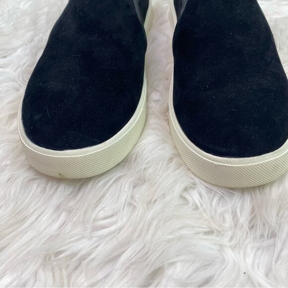 Vince Women's Preston Suede Slip On Casual Sneakers Black Size 8 - Picture 5 of 9
